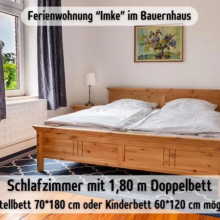 Wisch-hof - Ideal Fuer Radfahrer - Viel Platz Drinnen & Draussen, Kleinkindausstattung, Radwege Ab Hof - 3,5 Km & Viele Ausflugsziele Fuer Jedes Wetter Apartament *